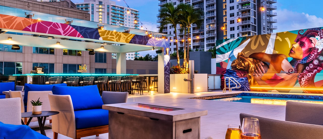 rooftop Hyatt Centric Las Olas